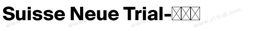Suisse Neue Trial字体转换